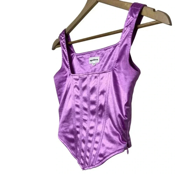 superdown Purple Catey Corset Top Womens Size Small - Picture 5 of 11